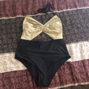 Cut-Out One Piece Bathing Suit